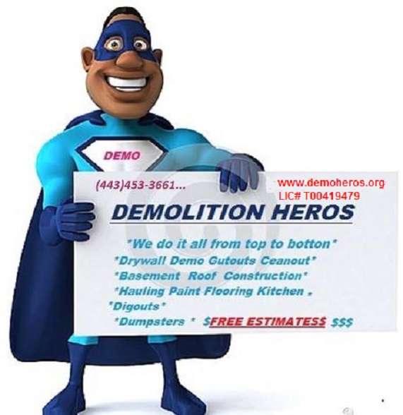 Demolition Heros | 712 New Pittsburg Ave, Dundalk, MD 21222, USA | Phone: (443) 564-6165