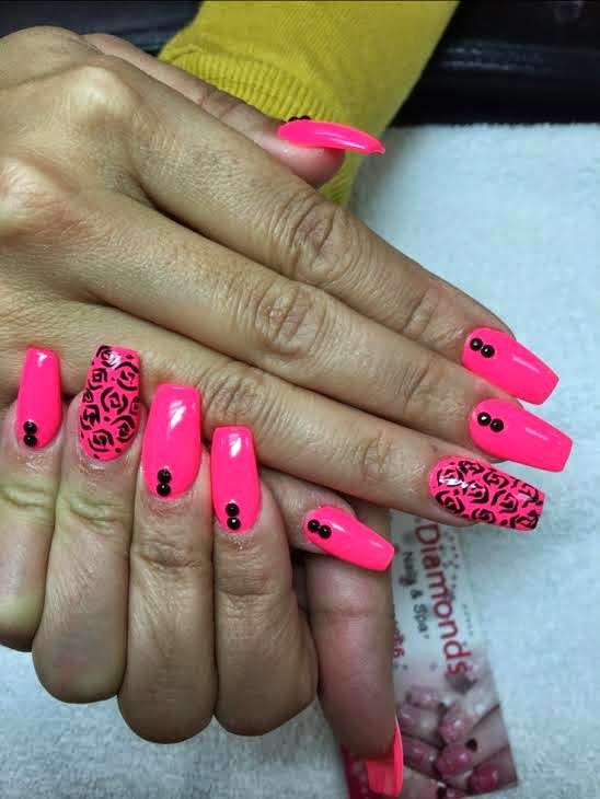 Diamonds Nails & Spa | 17480 Arrow Blvd #80, Fontana, CA 92335, USA | Phone: (909) 429-4966