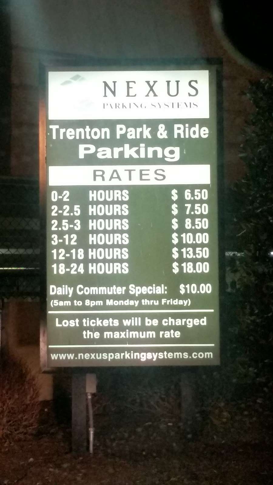 Trenton Park & Ride | 458 Greenwood Ave, Trenton, NJ 08609, USA | Phone: (609) 599-3100