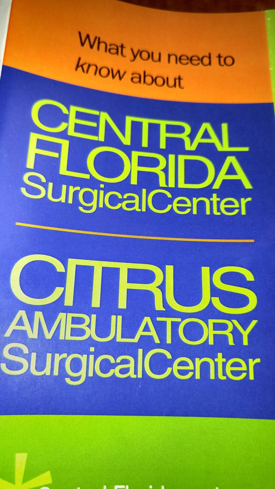Citrus Ambulatory Surgery Center | 2861 Delaney Ave suite b, Orlando, FL 32806, USA | Phone: (407) 472-5095