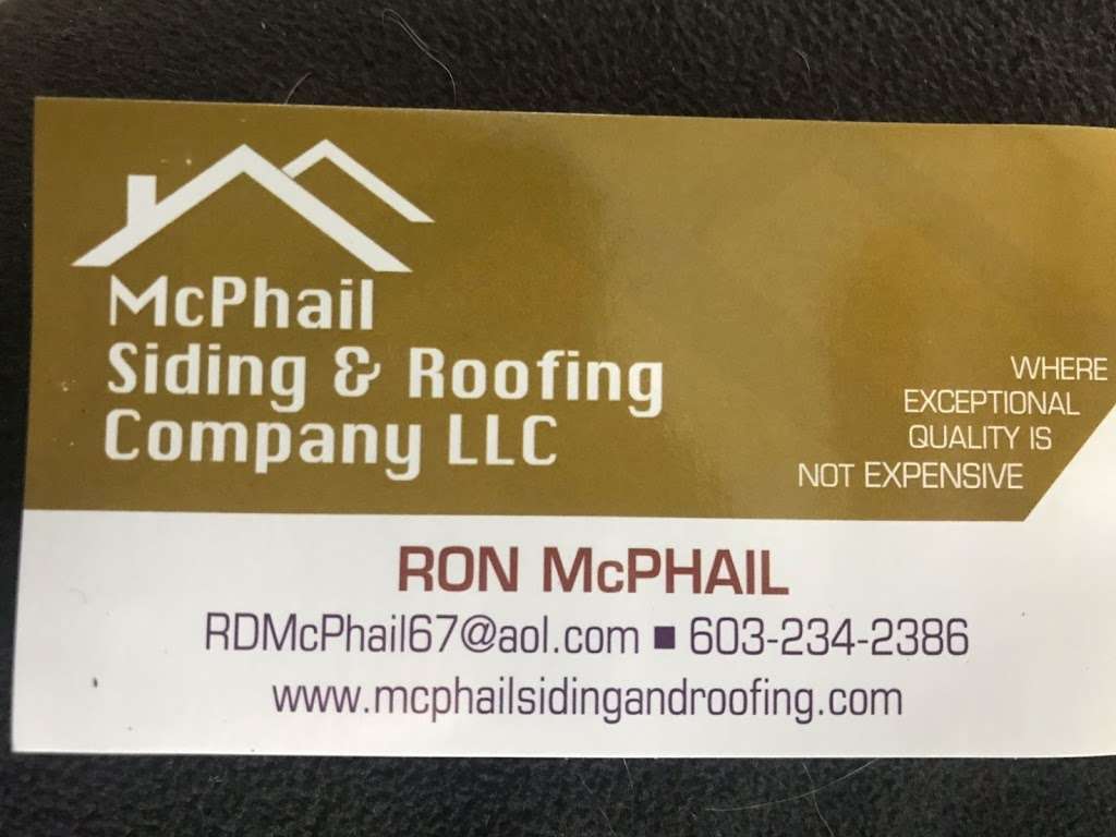 McPhail Siding and Roofing LLC | 34 Nottingham Rd, Windham, NH 03087, USA | Phone: (603) 508-0997