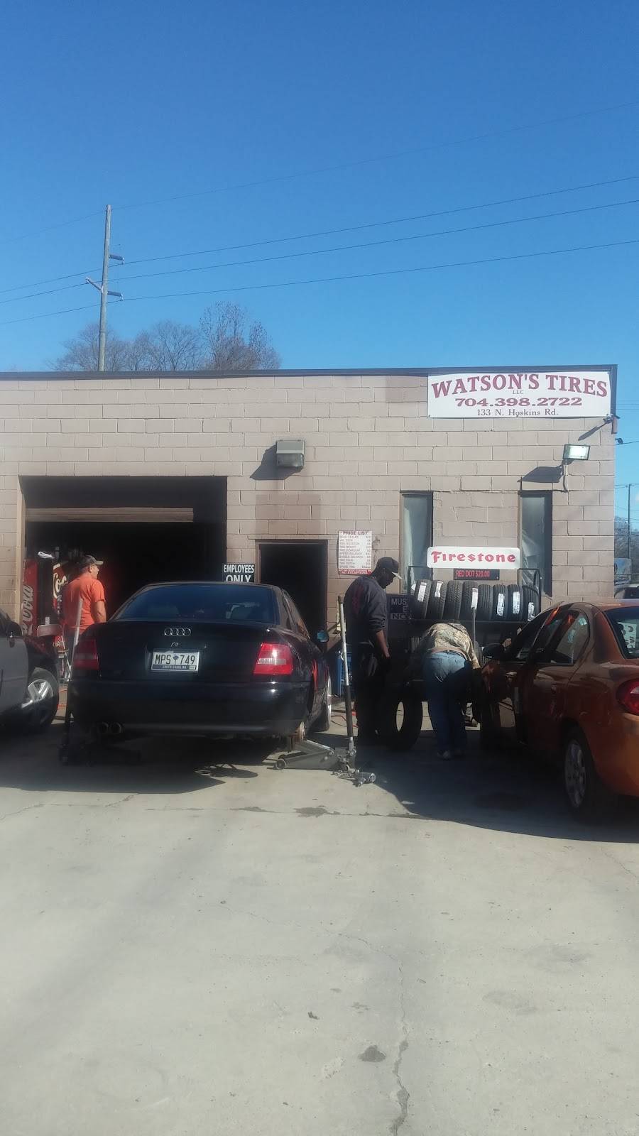 Watsons Tires | 133 N Hoskins Rd, Charlotte, NC 28216 | Phone: (704) 398-2722