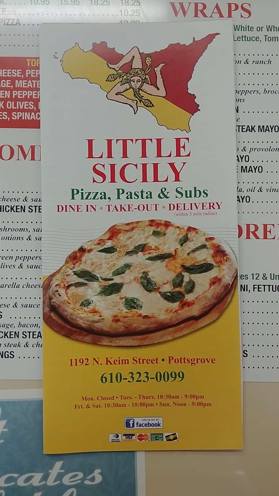 Little Sicily Pizza | 1192 N Keim St, Pottstown, PA 19464 | Phone: (610) 323-0099