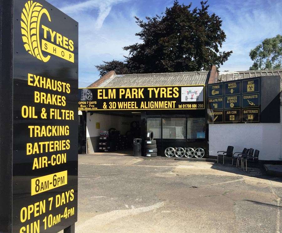 Elm Park Tyres Ltd | 235-243 Elm Park Ave, Hornchurch RM12 4PG, UK | Phone: 01708 606200