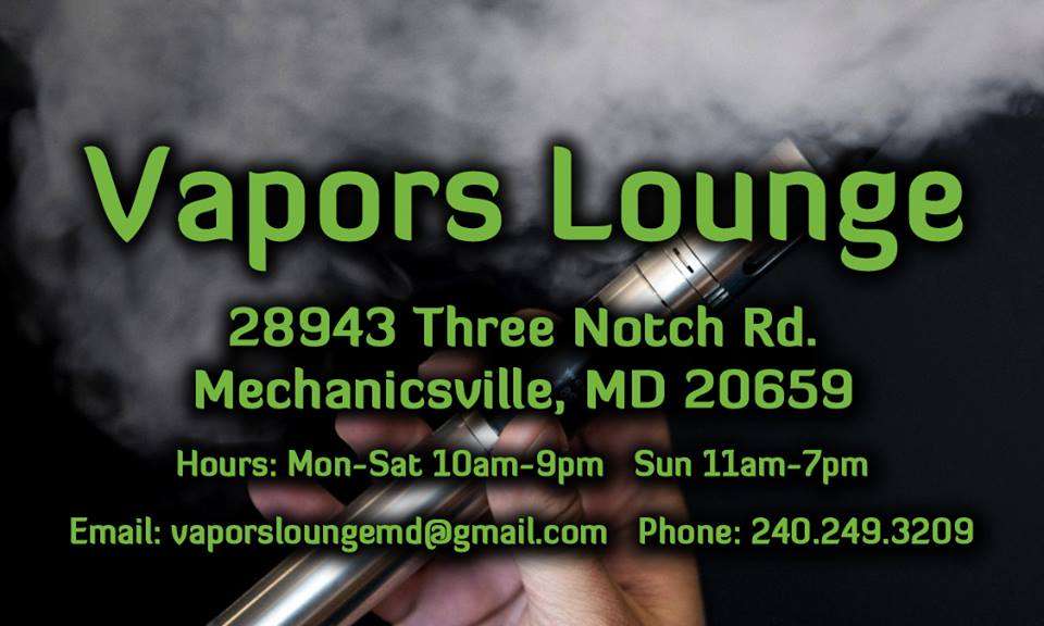 Vapors Lounge - Vape Store - Vape - Vapor | 28943 Three Notch Rd, Mechanicsville, MD 20659, USA | Phone: (240) 249-3209