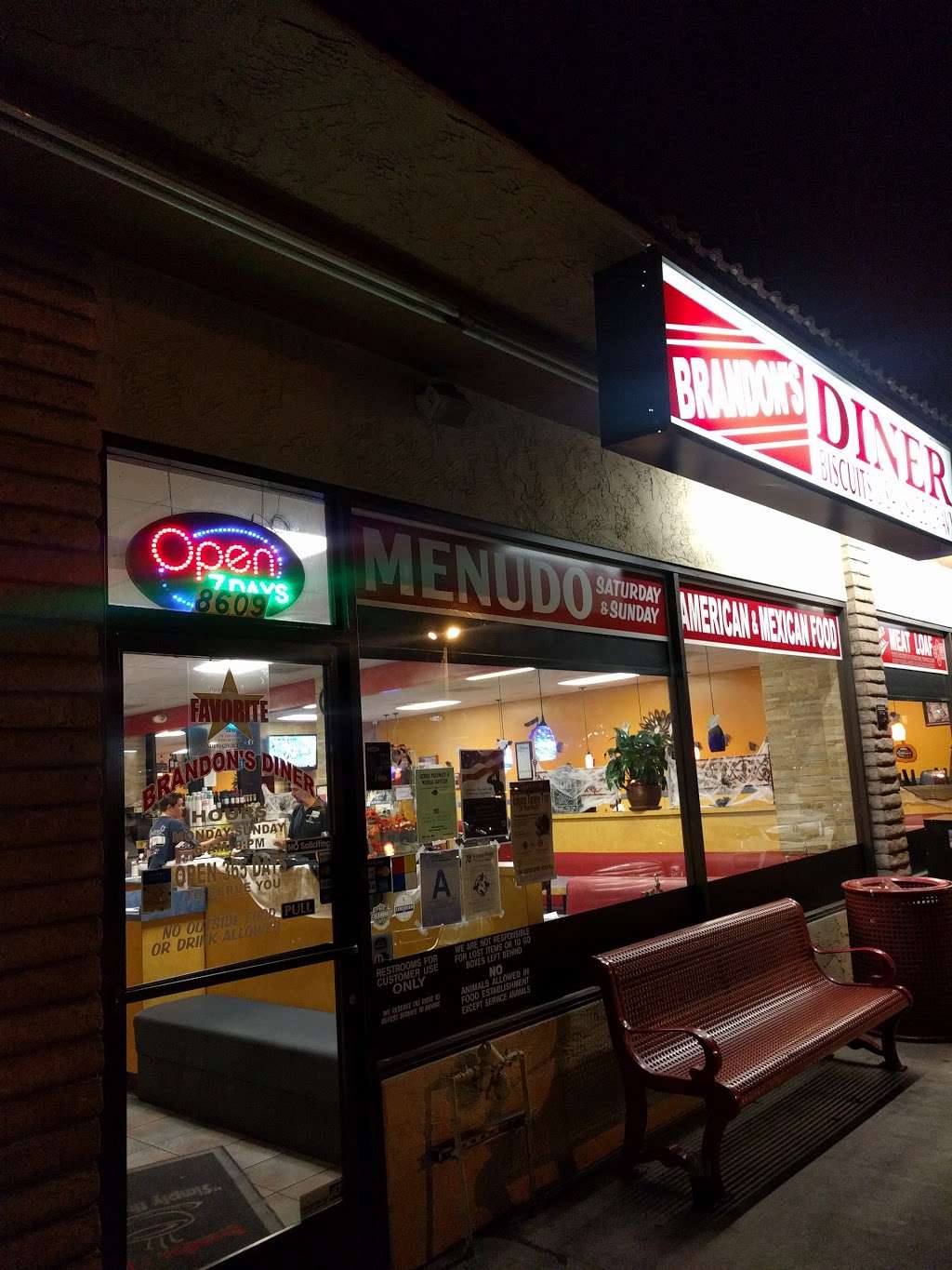 Brandons Diner | 8609 Base Line Rd, Rancho Cucamonga, CA 91730, USA | Phone: (909) 989-2256