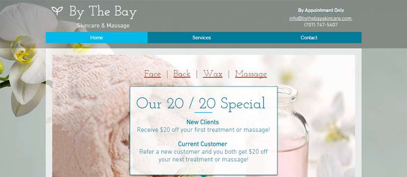 By the Bay SkinCare And Massage | 2006 Columbus Pkwy, Benicia, CA 94510, USA | Phone: (707) 747-5407
