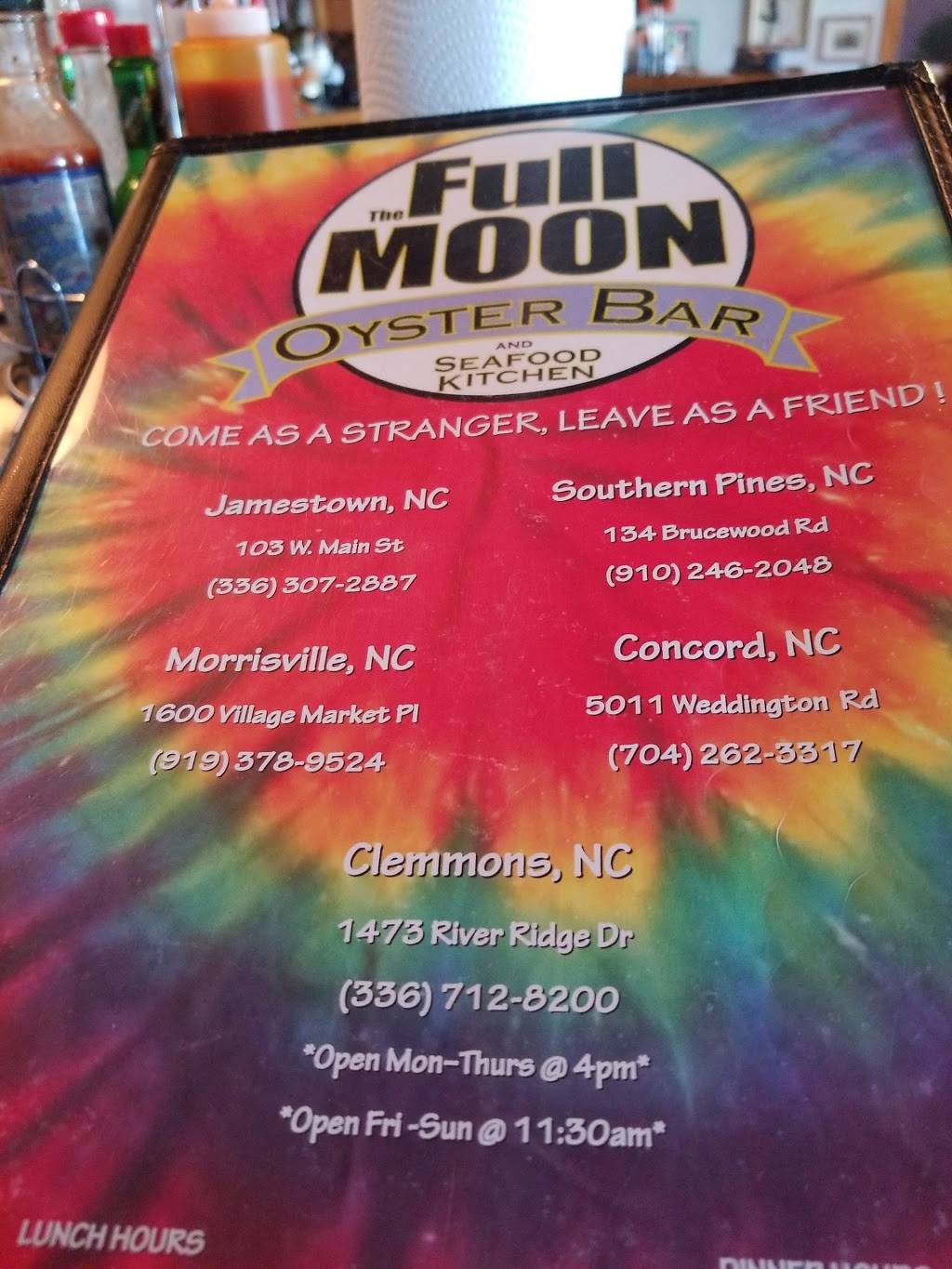Full Moon Oyster Bar - Clemmons | 1473 River Ridge Dr, Clemmons, NC 27012, USA | Phone: (336) 712-8200