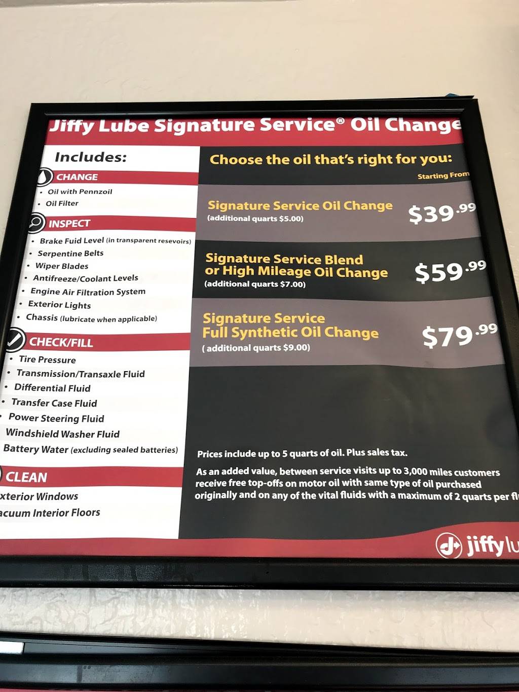 Jiffy Lube | 1580 El Camino Real, San Bruno, CA 94066 | Phone: (650) 588-3970