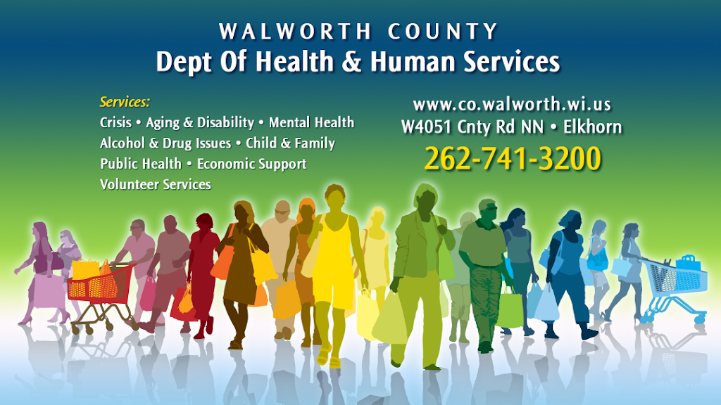 Walworth County Dept of Health & Human Services | W4051 County Rd NN, Elkhorn, WI 53121 | Phone: (262) 741-3200