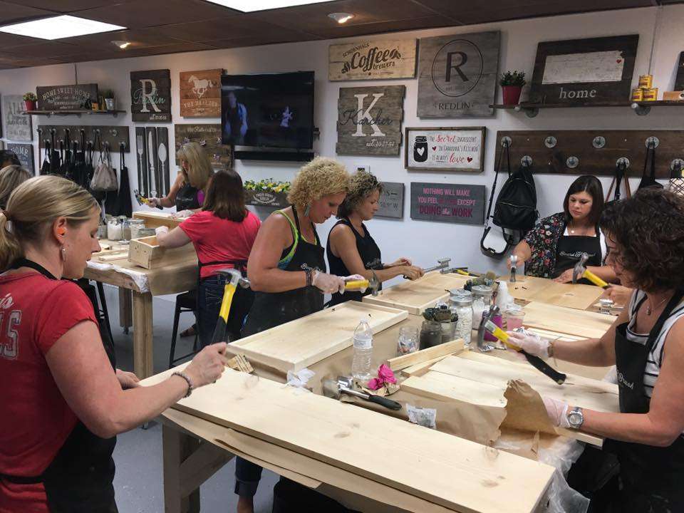 Board and Brush Creative Studio - Lenexa | 13970 Santa Fe Trail Dr, Lenexa, KS 66215 | Phone: (913) 298-9570