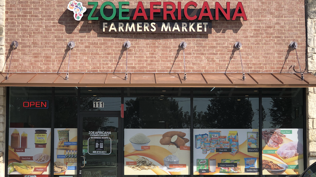 Zoe Africana Farmers Market | 1837 W Frankford Rd #111, Carrollton, TX 75007, USA | Phone: (469) 900-8068