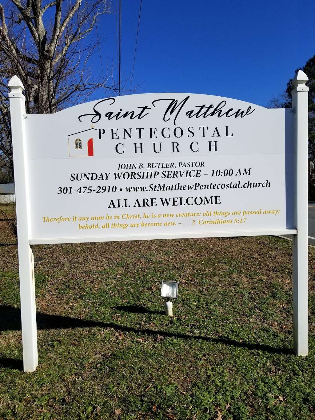 St Matthew Pentecostal Church | 23755 Hollywood Rd, Leonardtown, MD 20650 | Phone: (301) 475-2910
