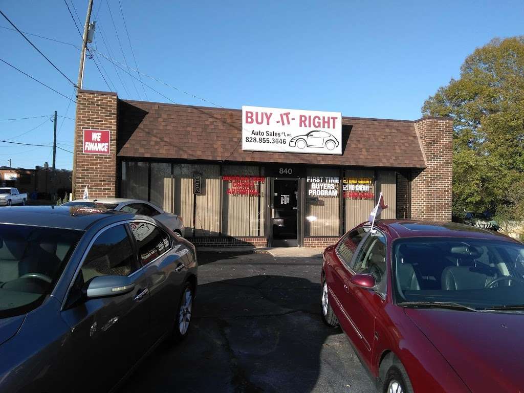 Buy It Right Auto Sales #1,INC - Used Cars Hickory NC | 840 1st Ave SW, Hickory, NC 28602, USA | Phone: (828) 855-3646