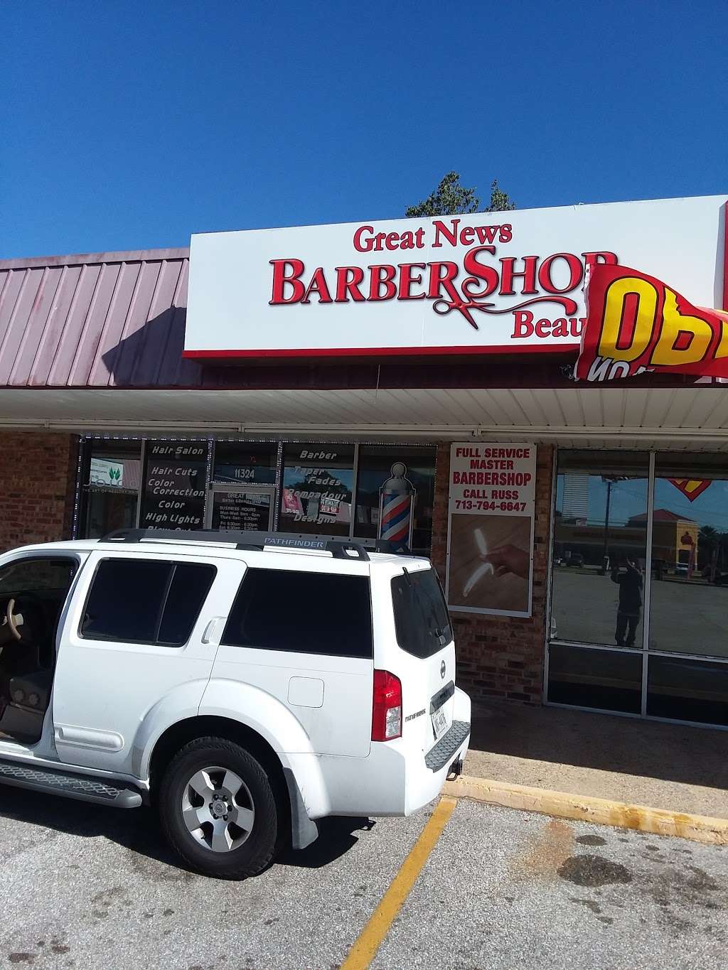 Barbershop great news | 11324 Huffmeister Rd, Houston, TX 77065 | Phone: (713) 794-6647