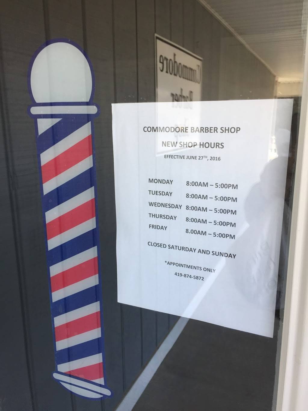 Commodore Barbershop | 109 W 5th St, Perrysburg, OH 43551, USA | Phone: (419) 874-5872