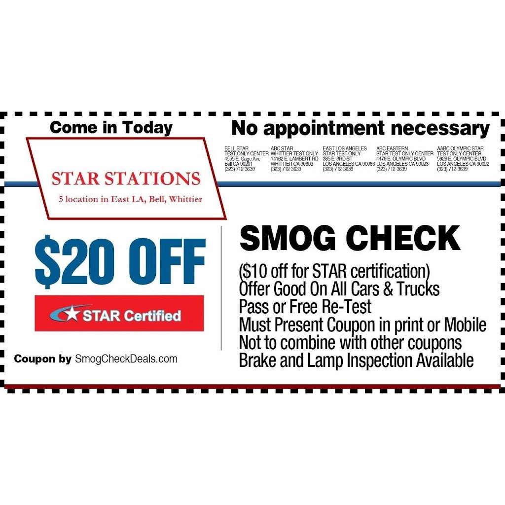 ABC Smog Check | 3875 E 3rd St, Los Angeles, CA 90063, USA | Phone: (323) 712-3639