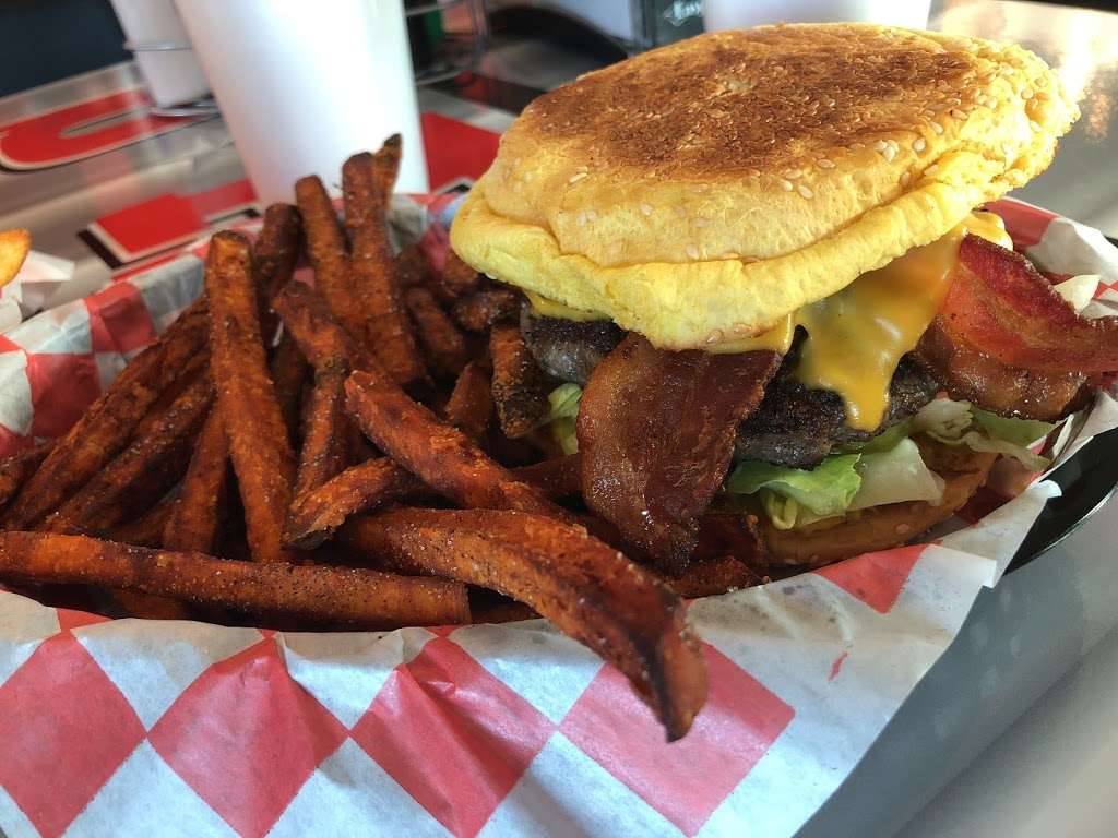 JAX Burgers Fries & Shakes | 3091 College Park Dr, The Woodlands, TX 77384, USA | Phone: (936) 207-4999