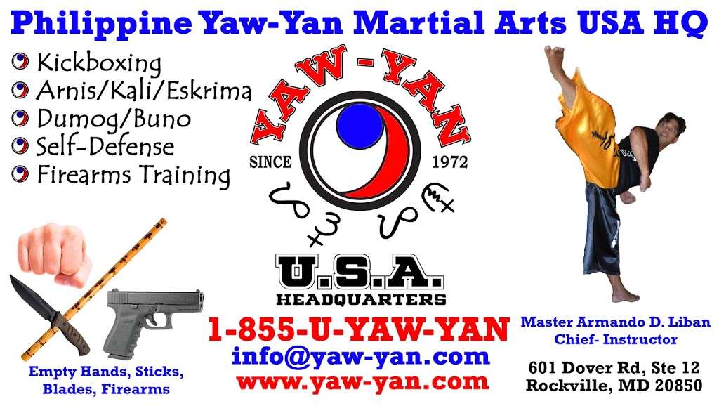 Yaw-Yan Martial Arts USA HQ | 601 Dover Rd #12, Rockville, MD 20850, USA | Phone: (855) 892-9926