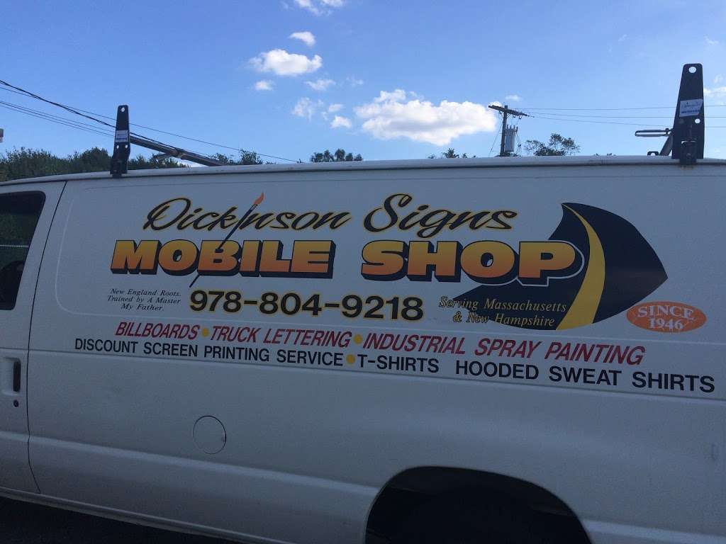 Dickinson Signs | 7 Everett Farmer Rd, North Billerica, MA 01862, USA | Phone: (978) 804-9218