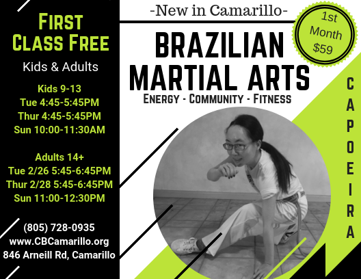 Capoeira Camarillo | 846 Arneill Rd, Camarillo, CA 93010, USA | Phone: (805) 728-0935