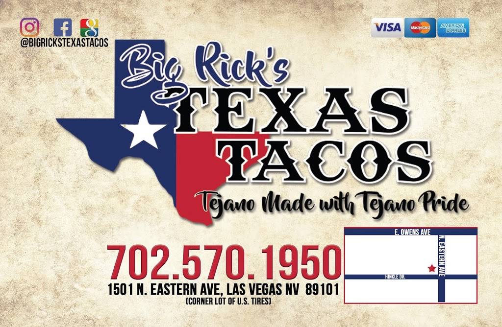 Big Ricks Texas Tacos | S Eastern Ave, Las Vegas, NV 89101, USA | Phone: (702) 570-1950