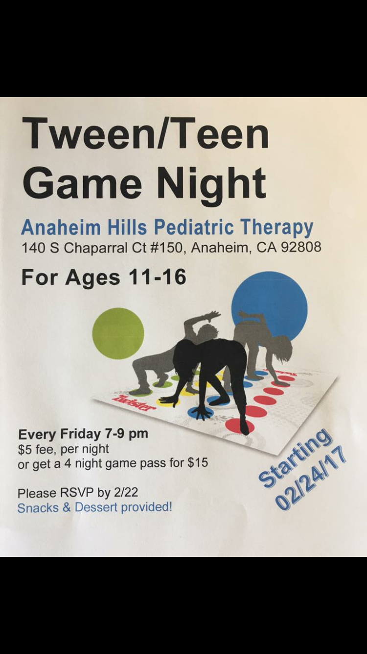 Anaheim Hills Pediatric Therapy, Inc. | 140 S Chaparral Ct #160, Anaheim, CA 92808, USA | Phone: (714) 794-5889