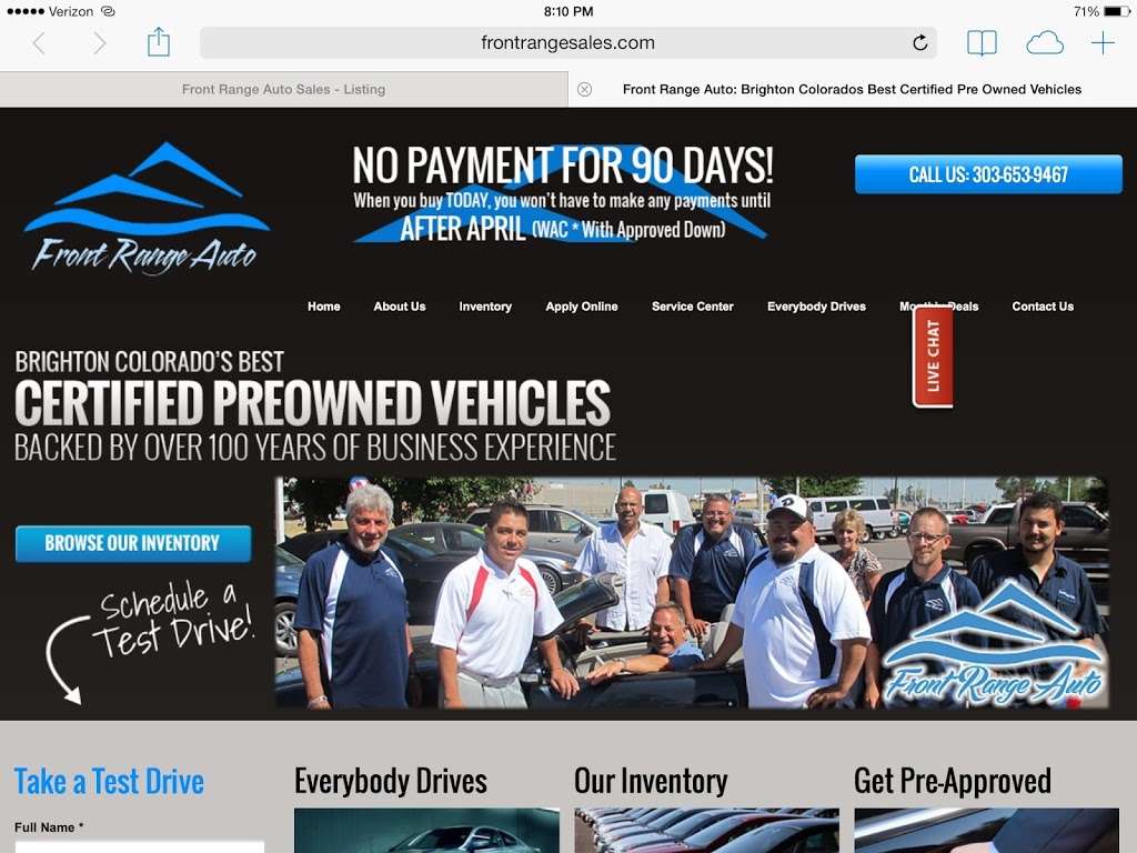 Front Range Auto Sales | 210 Great Western Rd, Brighton, CO 80601 | Phone: (303) 659-1909