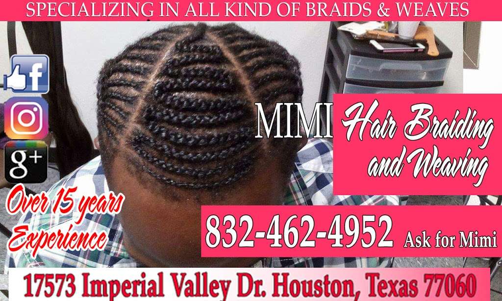 Mimi Hair Braiding and Weaving | 17573 Imperial Valley Dr, Houston, TX 77060 | Phone: (832) 462-4952