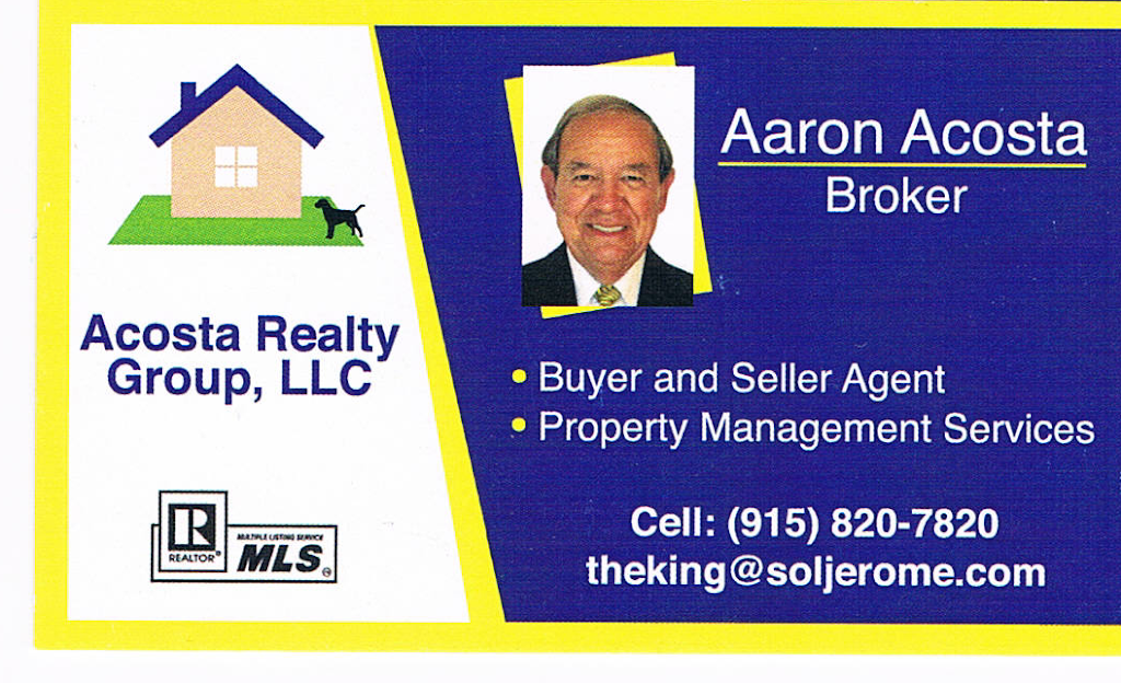 Acosta Realty Group LLC | 6477 Upper Valley Rd, El Paso, TX 79932 | Phone: (915) 877-1953