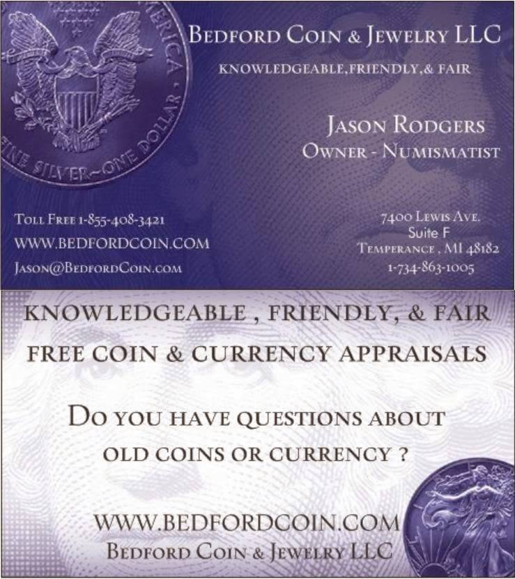 Bedford Coin & Jewelry LLC | 7400 Lewis Ave Suite F, Temperance, MI 48182, USA | Phone: (734) 863-1005