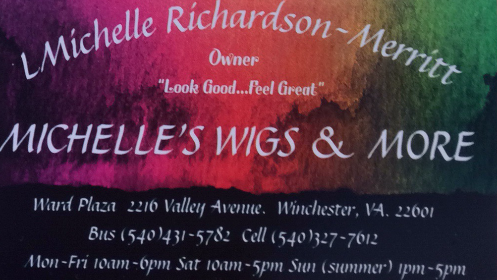 Michelles Wigs & More | 2216 Valley Avenue Ward Plaza, 4843, Winchester, VA 22601, USA | Phone: (540) 431-5782