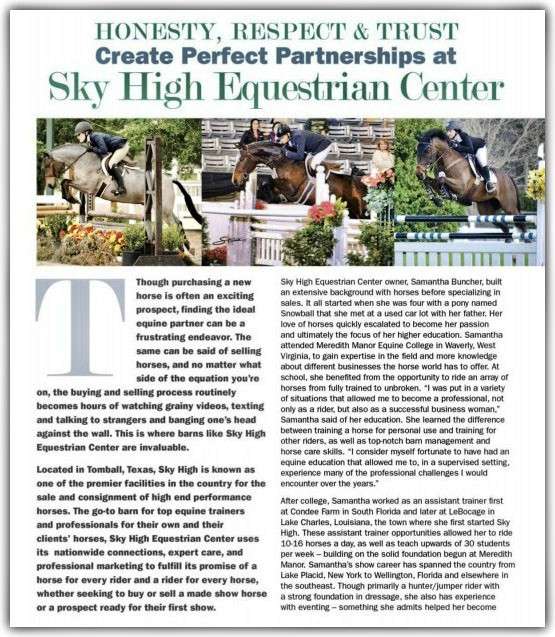 Sky High Equestrian Center | 21403 Mueschke Rd, Tomball, TX 77377, USA | Phone: (337) 764-3456