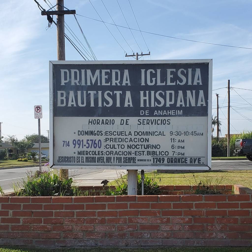 Primera Iglesia Bautista | 1749 W Orange Ave, Anaheim, CA 92804, USA | Phone: (714) 991-5760