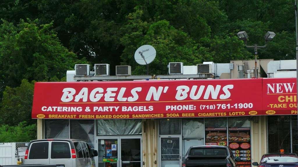 Bagels & Buns | 2491 Victory Blvd, Staten Island, NY 10314, USA | Phone: (718) 761-1900