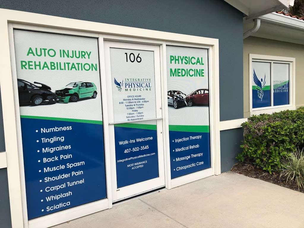 Integrative Physical Medicine of Maitland - Auto Injury Doctors | 7984 Forest City Rd #106, Orlando, FL 32810, USA | Phone: (407) 502-3545