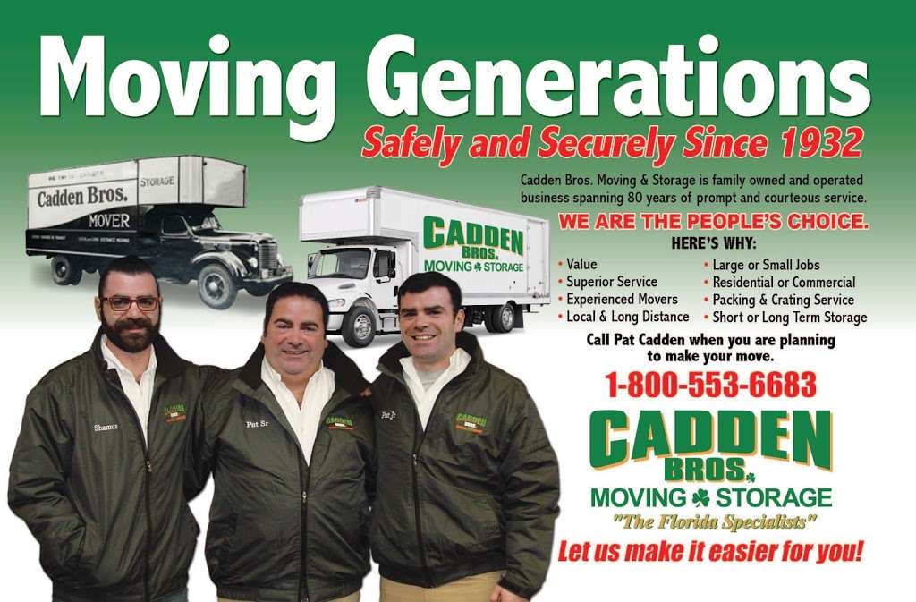 Cadden Bros. Moving & Storage | 1106 Mid Valley Dr, Olyphant, PA 18447, USA | Phone: (800) 553-6683