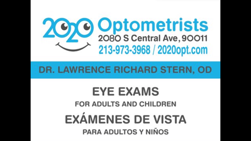 2020 Optometrists | 2080 S Central Ave, Los Angeles, CA 90011, USA | Phone: (213) 973-3968