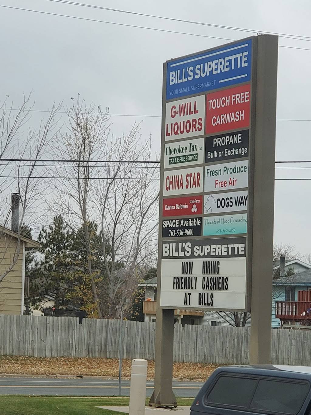 BILLS Superette | 6290 Boone Ave N, Brooklyn Park, MN 55428, USA | Phone: (763) 535-8394