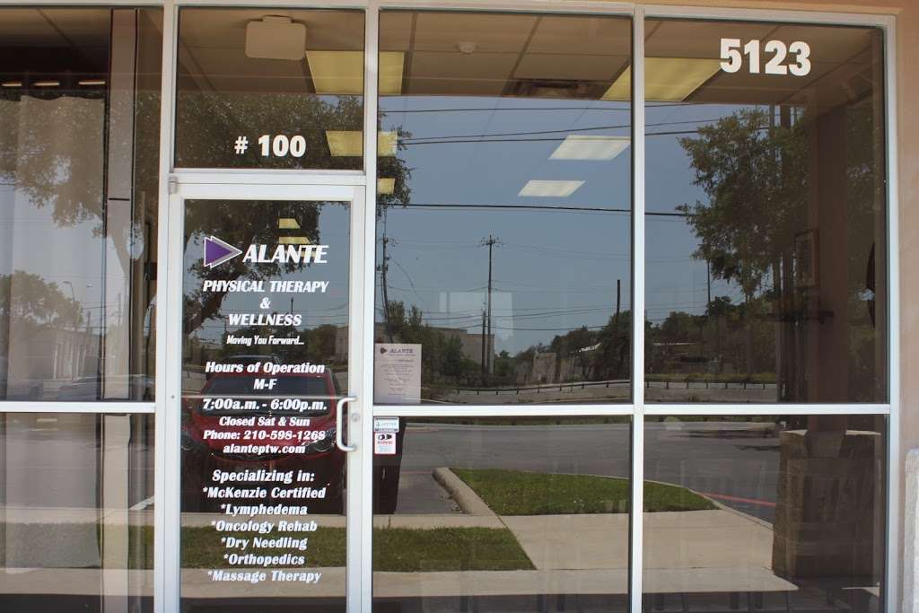 Alante Physical Therapy & Wellness | 5123 N Loop 1604 E #100, San Antonio, TX 78249 | Phone: (210) 598-1268