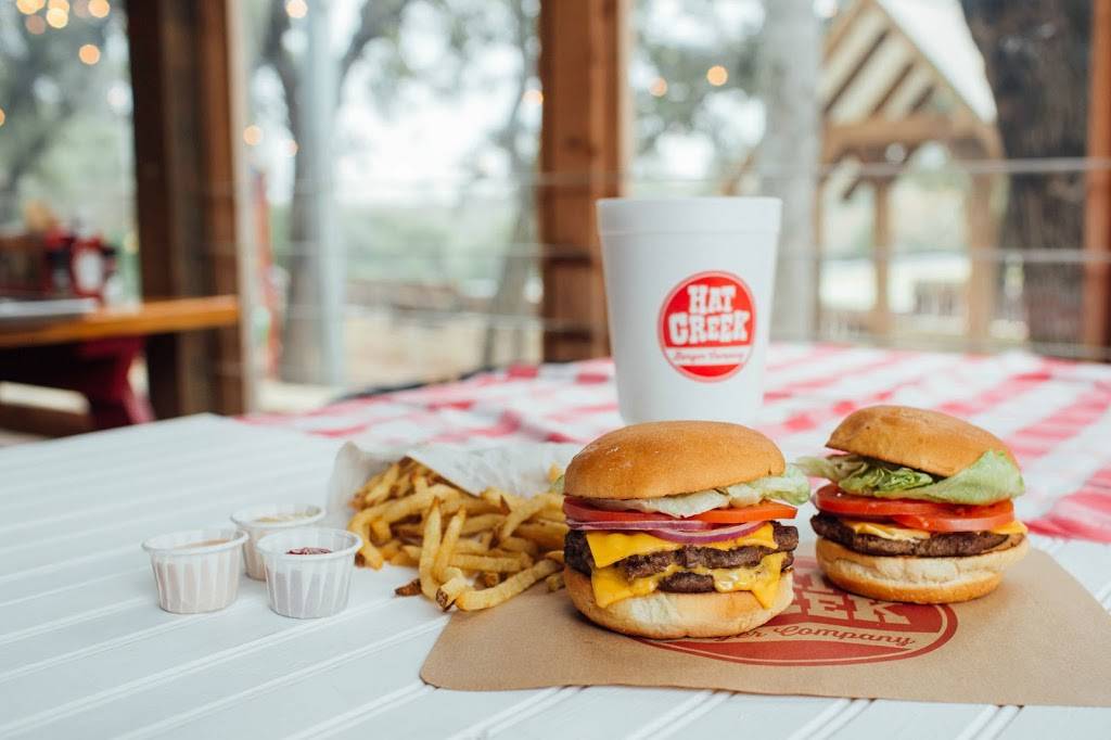 Hat Creek Burger Company | 7617 N Loop 1604 E Lookout Road and 1604, Live Oak, TX 78233, USA | Phone: (210) 591-0663