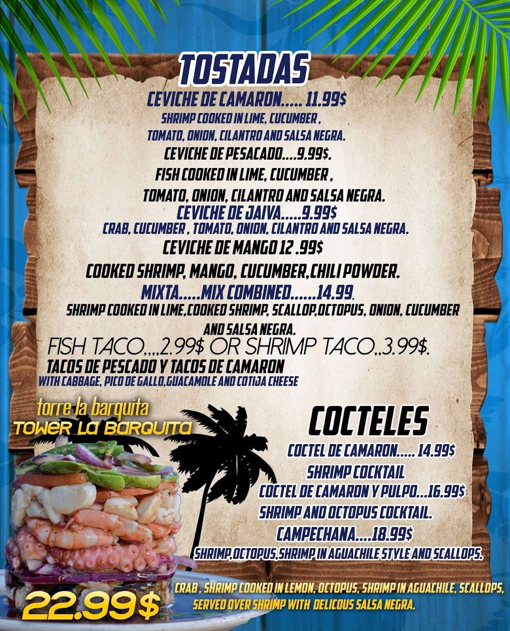 Mariscos La Barquita | 20539 Devonshire St, Chatsworth, CA 91311 | Phone: (818) 960-4237