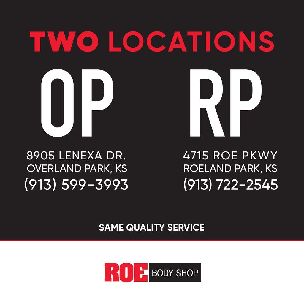 Roe Body Shop | 4715 Roe Pkwy, Roeland Park, KS 66205, USA | Phone: (913) 722-2545