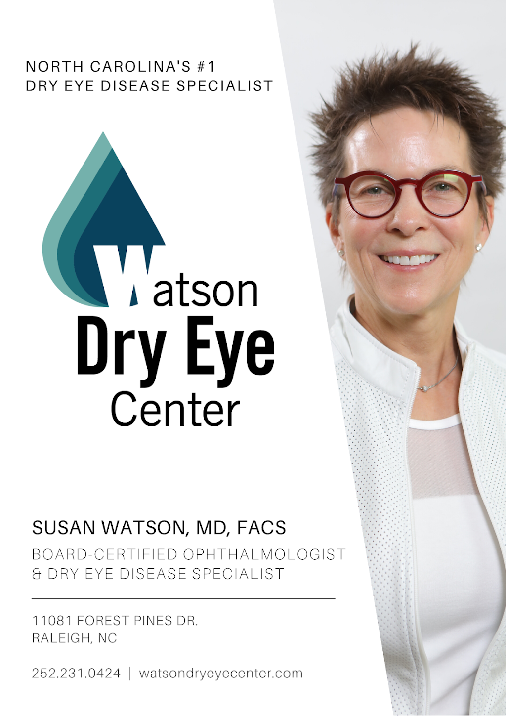 Watson Dry Eye Center | 11081 Forest Pines Dr Suite #120, Raleigh, NC 27614, USA | Phone: (252) 231-0424