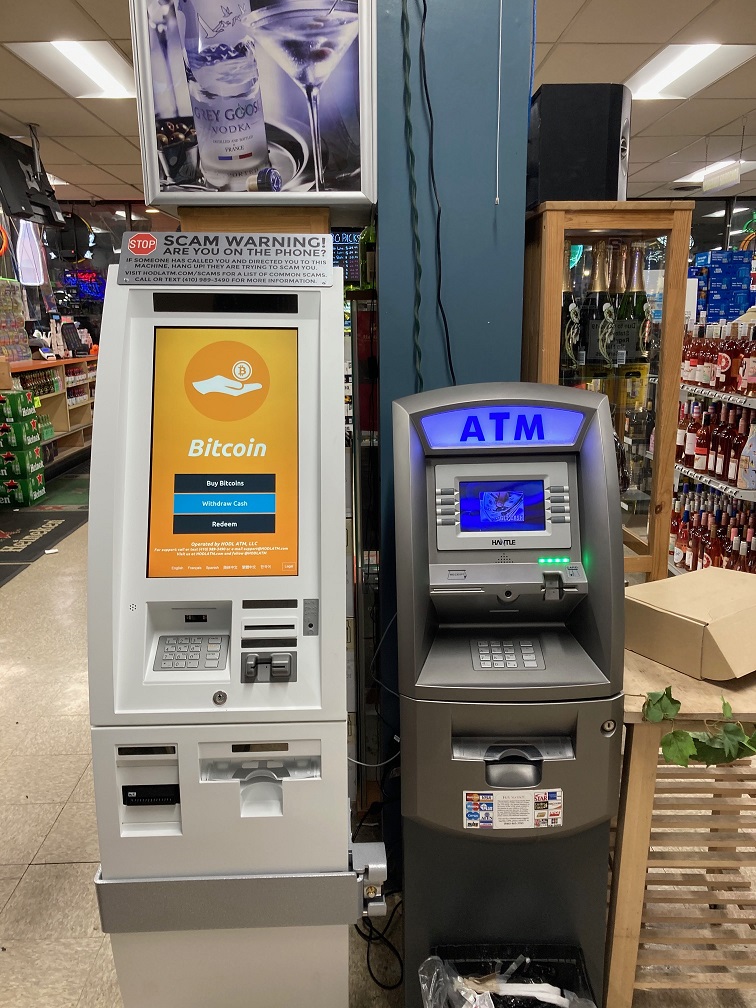 HODL Bitcoin ATM at All Saints Liquors | 9105 All Saints Rd Suite N, Laurel, MD 20723, USA | Phone: (410) 989-3490