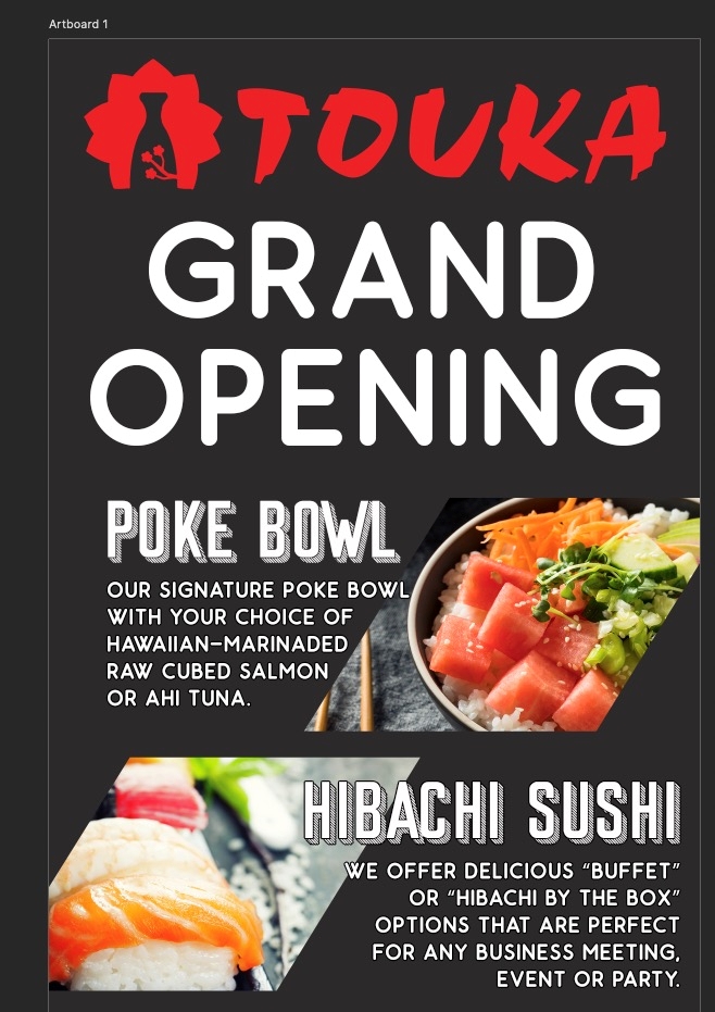 Touka Japanese Sushi, Hibachi & Poke Bowl | 16 Buffalo Rd, East Aurora, NY 14052, USA | Phone: (716) 655-8888