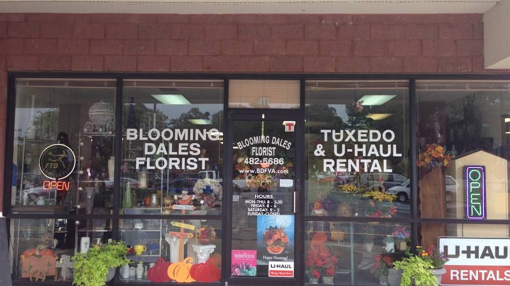 Blooming Dales Florist Tuxedo and U-Haul Rentals | 417 Centerville Turnpike S, Chesapeake, VA 23322, USA | Phone: (757) 482-5686