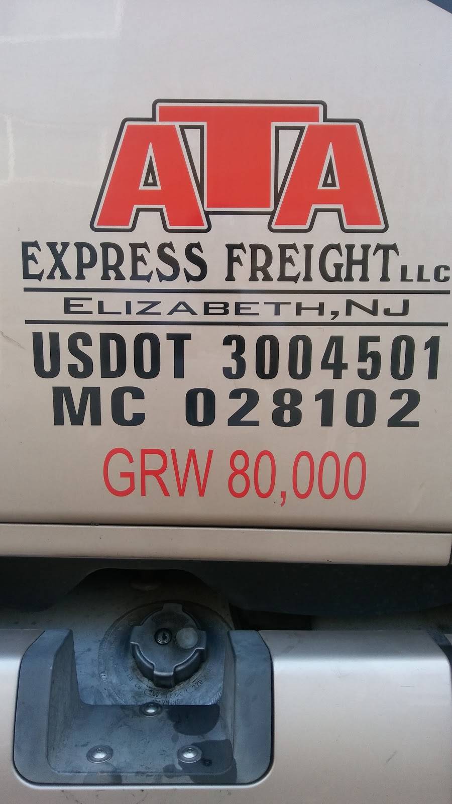 ATA express freight llc | 404 Clarkson Ave, Elizabeth, NJ 07202, USA | Phone: (347) 244-8138