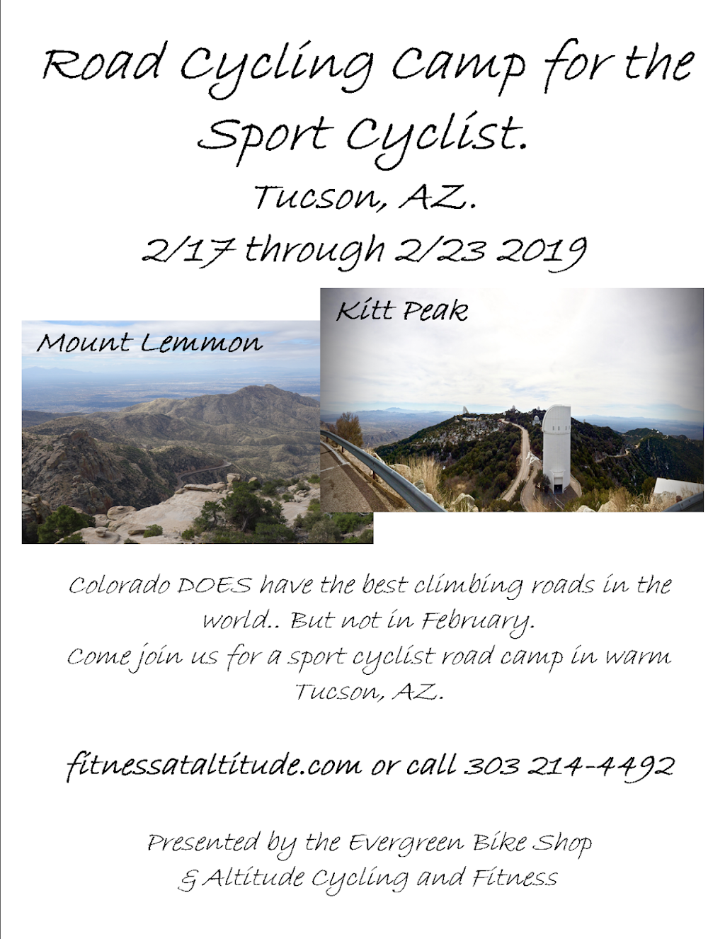 Altitude Cycling and Fitness Studio | 28677 Buffalo Park Rd, Evergreen, CO 80439, USA | Phone: (303) 214-4492