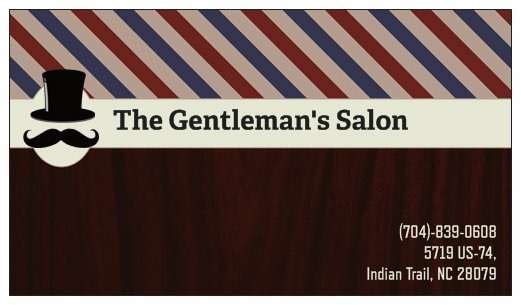 The Gentlemans Salon | 5719 US-74, Indian Trail, NC 28079, USA | Phone: (704) 839-0608